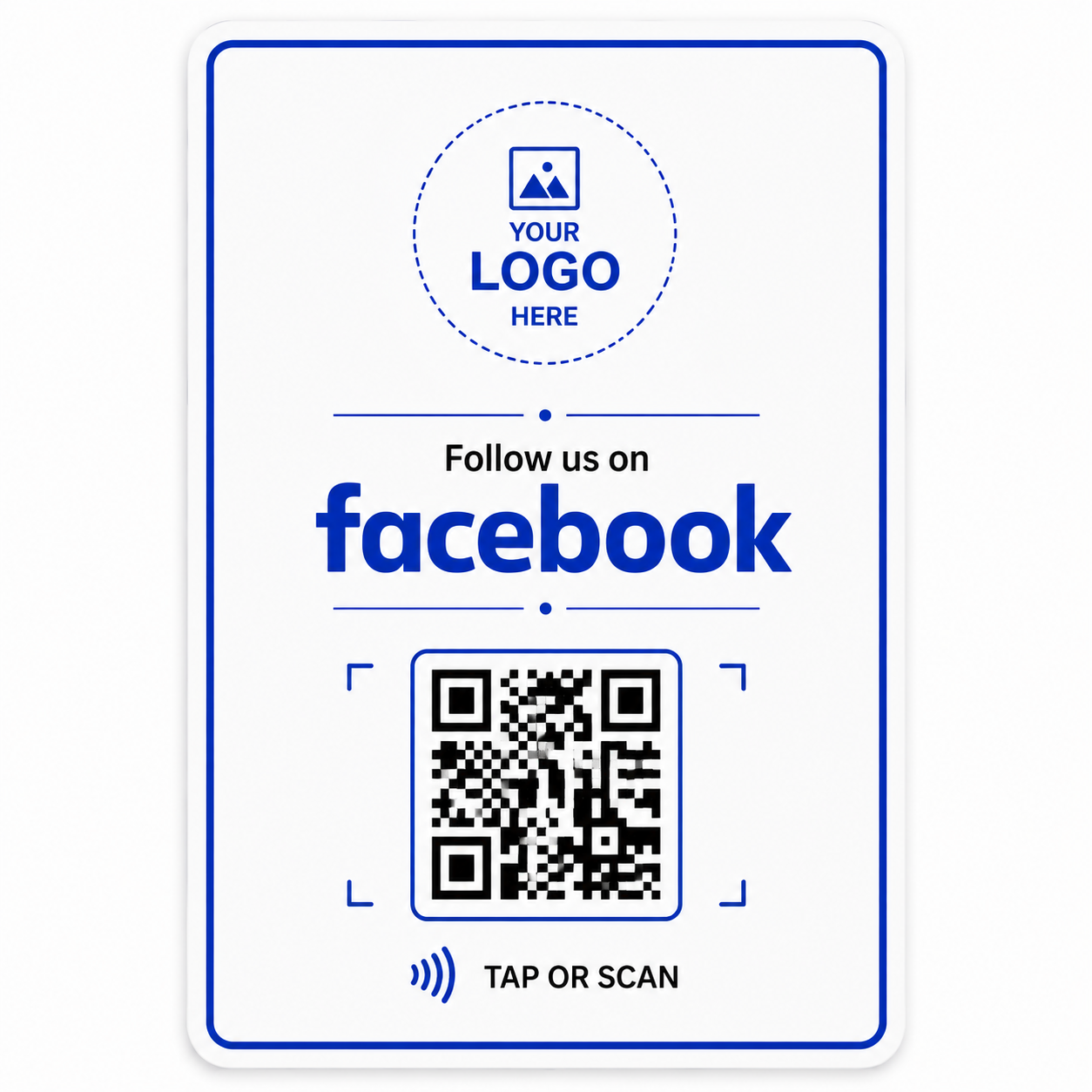 Facebook NFC Page Card with QR + Logo by Smaacaad Facebook NFC Page Card with QR + Logo by Smaacaad