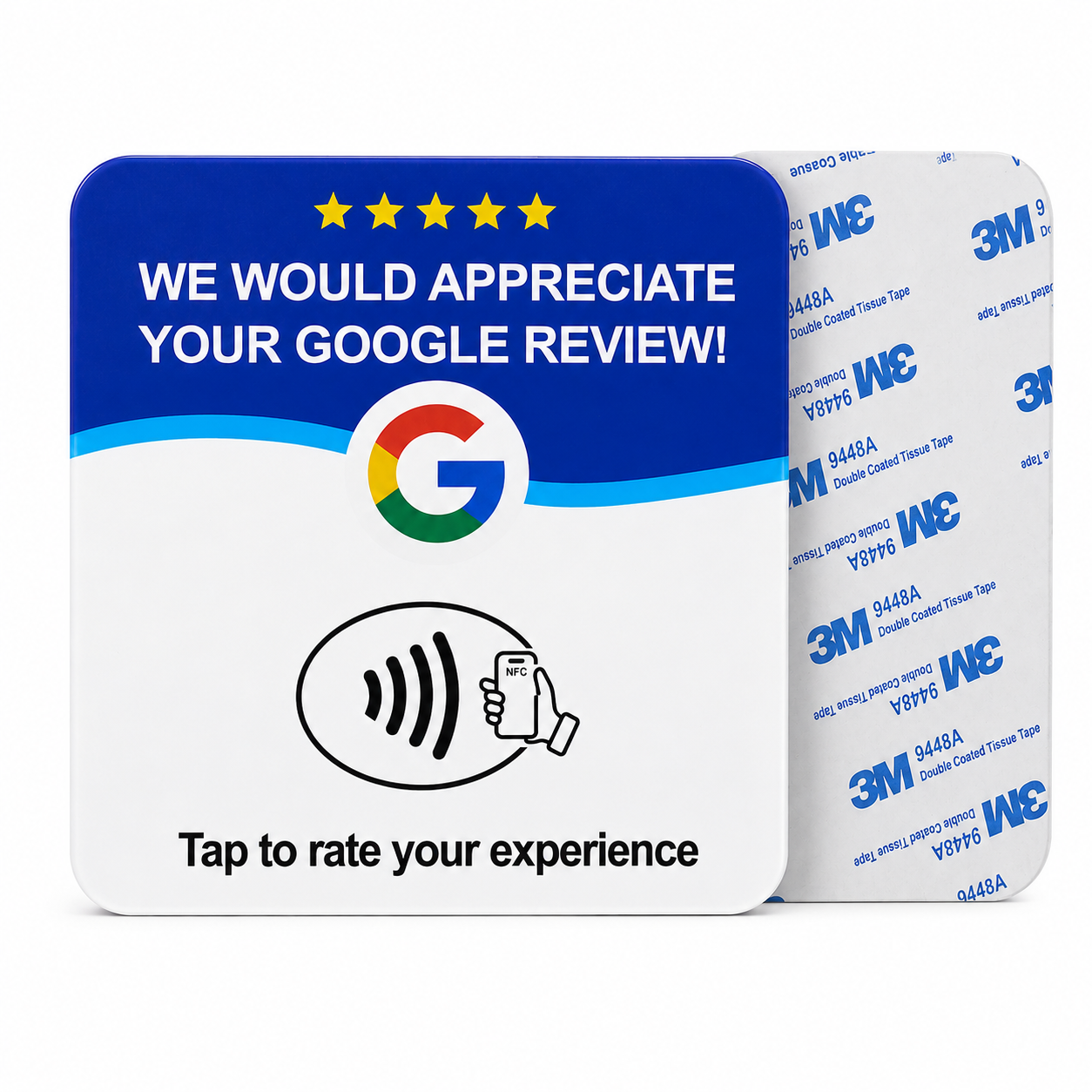Google Review NFC Plate Sticker by Smaacaad Google Review NFC Plate Sticker by Smaacaad