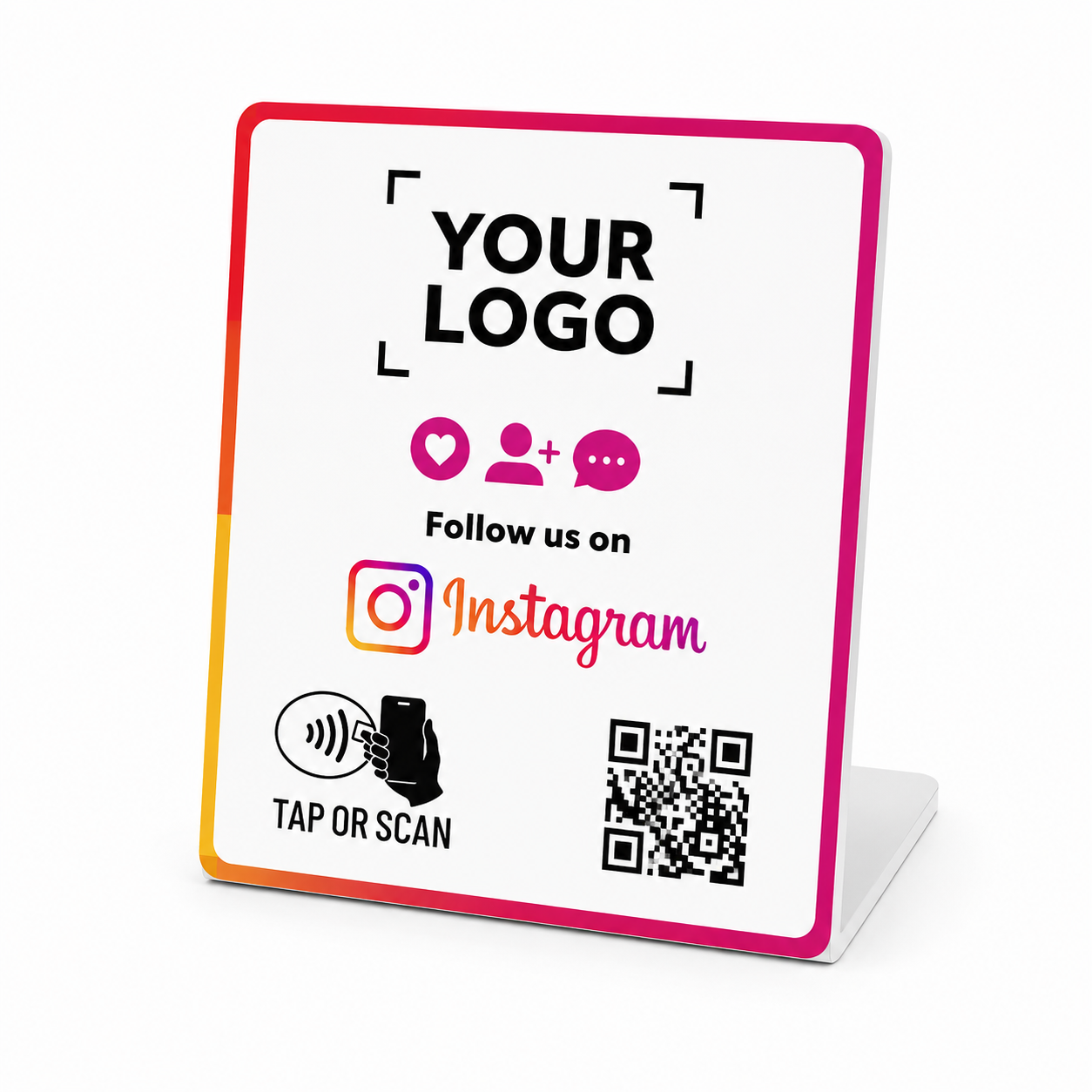 Instagram NFC Stand (QR + Logo) Instagram NFC Stand (QR + Logo)