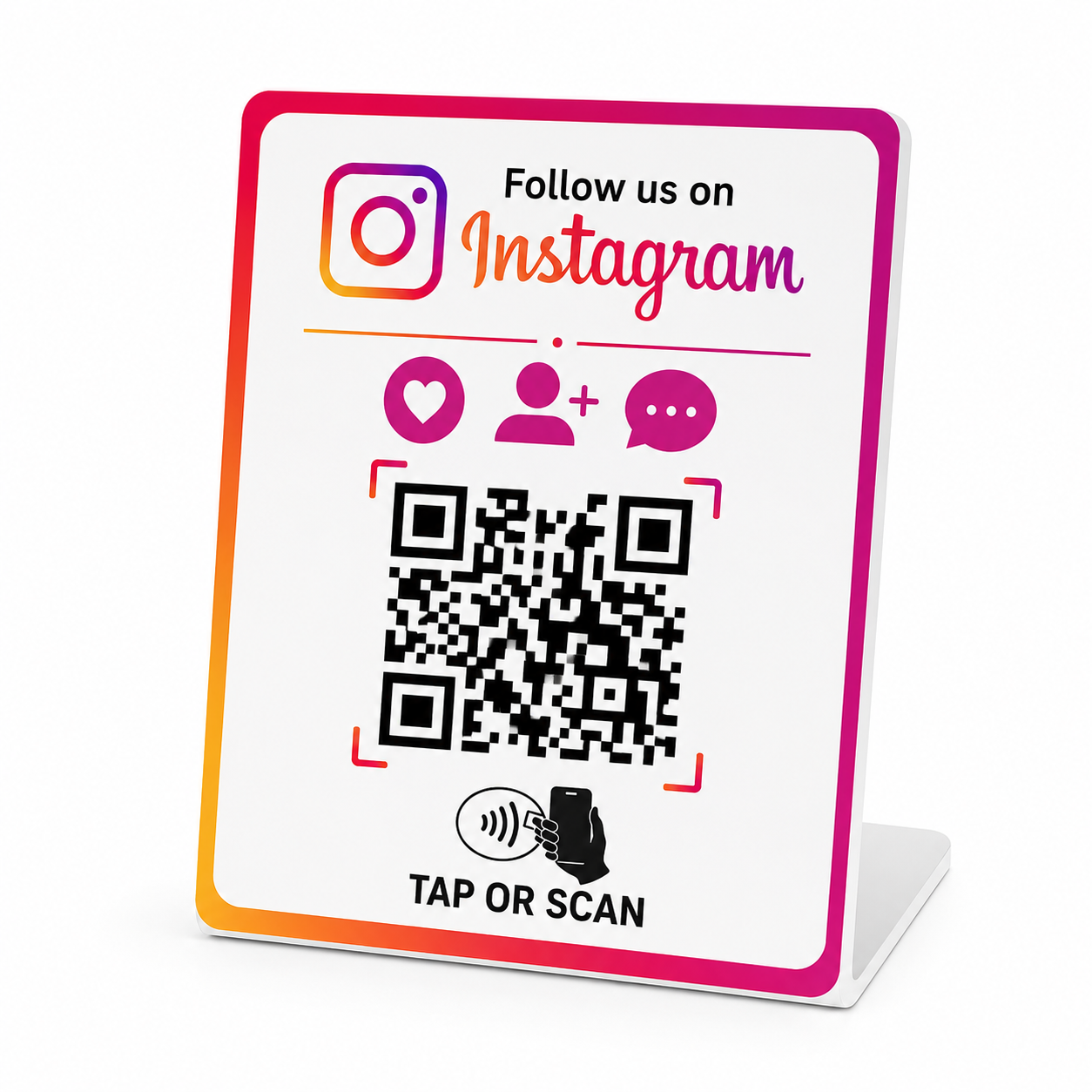 Instagram NFC Follow Stand with QR by Smaacaad Instagram NFC Follow Stand with QR by Smaacaad