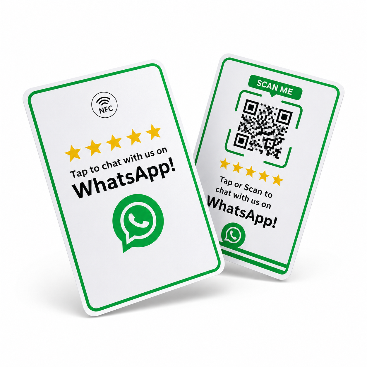 WhatsApp NFC Chat Card with QR WhatsApp NFC Chat Card with QR
