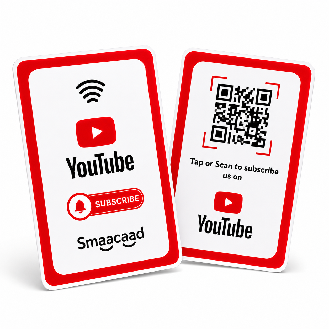 YouTube NFC Channel Card with QR YouTube NFC Channel Card with QR