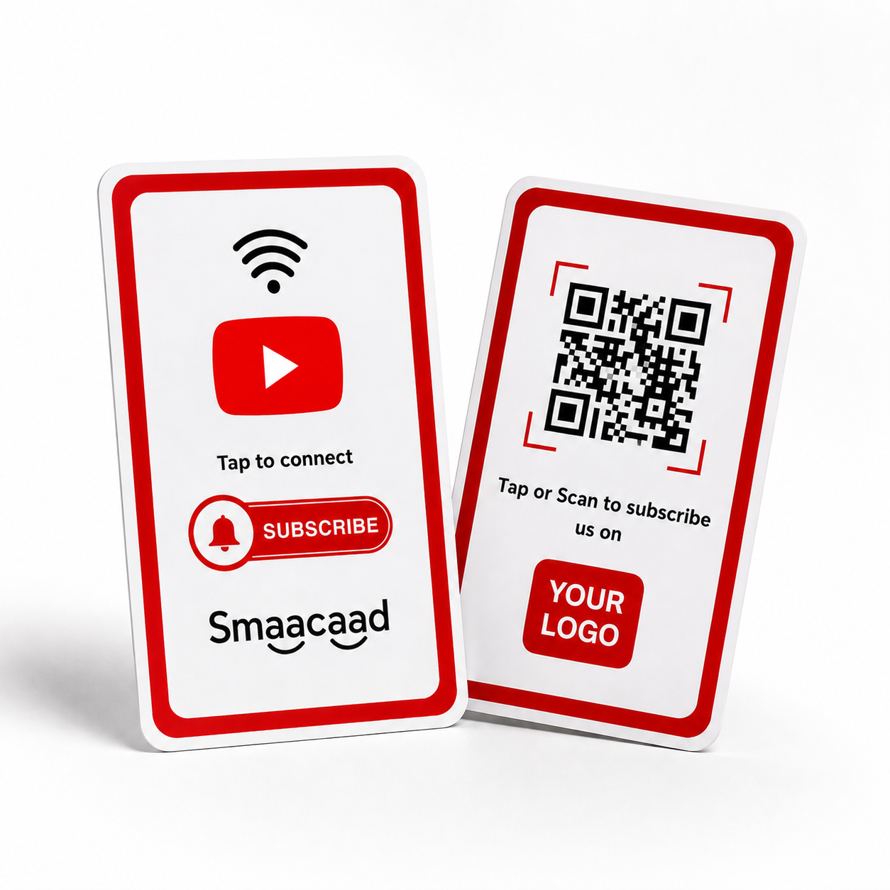 YouTube NFC Channel Card with QR + Logo YouTube NFC Channel Card with QR + Logo