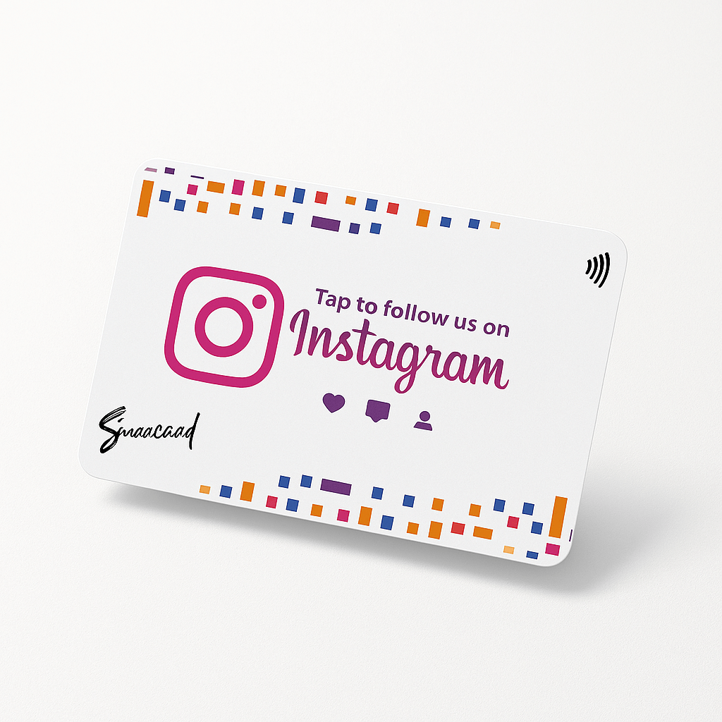 Instagram NFC Card - Back